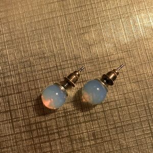 Moonstone stud earrings